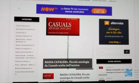 su FREQUENZE POETICHE alcune poesie tratte da CASUALS (2016)