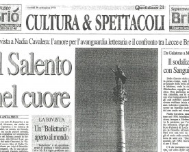 Il Salento nel cuore, intervista a cura di Anita Preti