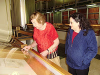 Maria Luisa Spaziani in visita alla Biblioteca Estense di Modena
