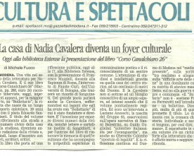 La casa di Nadia Cavalera diventa un foyer culturale