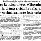 Per la cultura ecco Gheminga