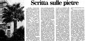 Antonio Maglio, su “I palazzi di Brindisi”, “Scritta sulle pietre”