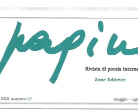 Su “PAGINE” N.67, Nadia Cavalera poeta ospite