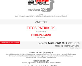 Premio Alessandro Tassoni, Convocazione della Conferenza Stampa