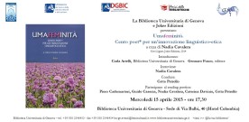 Umafeminità, Genova, Biblioteca Universitaria, 15 aprile