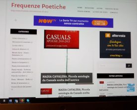 su FREQUENZE POETICHE alcune poesie tratte da CASUALS (2016)