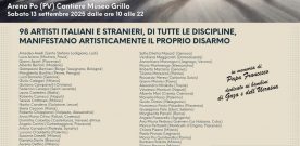 DISARMARTI, 13 settembre 2025, Museo della poesia